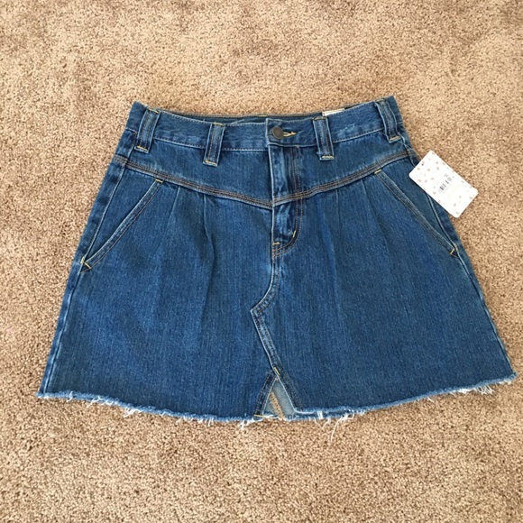 Free People Sidecar Denim Mini Skirt - Picture 2 of 7